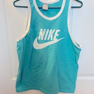 Turquoise Nike Sportswear Tank Top L